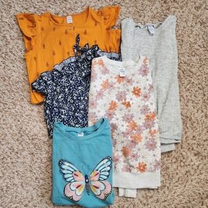 Carter's‎ Girl Sz 14 14a Lot of 5 Sweaters Rompers